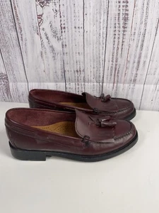 Mocasines Bass Weejuns Marietta II Borla Kiltie Mujer Talla 7 M Zapatos de Cuero Rojo - Imagen 1 de 7