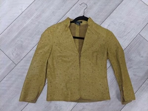 ETCETERA Olive Green Women's Designer Leather Jacket - Picture 1 of 11