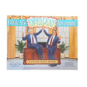 Bill Clinton Al Gore Vice President Paper Dolls Uncut 1994 Gag Humor Book Vtg - Bild 1 von 7