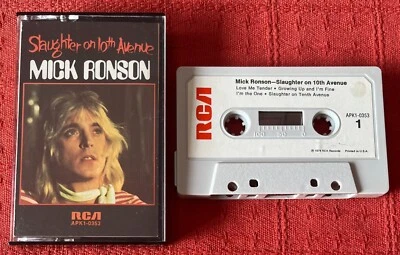 MICK RONSON - US CASSETTE TAPE - SLAUGHTER ON 10TH AVENUE - Image 1 of 4