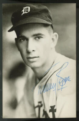 Tommy Byrne Signed Autographed Photo Postcard JSA - Image 1 of 4