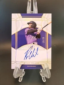 Panini National Treasures RC 2022 firma 15/25 Ryan Vilade automático - Imagen 1 de 4