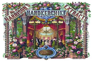 Vintage Handkerchief Floral Scent Advert Image Printed on New Metal Sign, Plaque - Picture 1 of 5