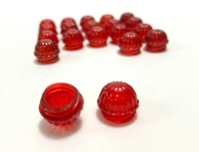Lionel RW-27 Transparent Red Jewel Lens Cap - Fits RW, VW, ZW (24) ONE UNIT - Image 1 of 4