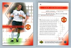Ronnie Wallwork #98 Manchester United 2001-2002 Upper Deck Trading Card