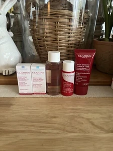 Clarins 5pc Travel Kit/ Skincare And Body Deluxe Samples - Picture 1 of 3