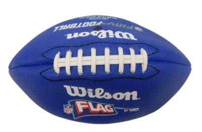 Wilson NFL Play 60 Blue Flag Football Peewee Ages 6-9 (uninflated) WTF1523 HAU