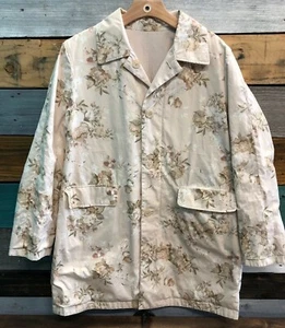 MICHAEL KORS FLORAL REVERSIBLE RAIN JACKET COAT SIZE LARGE - Picture 1 of 11