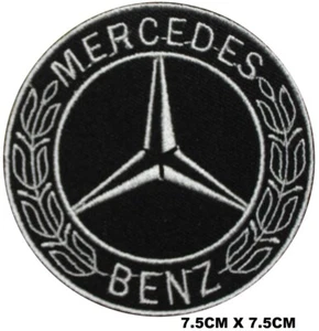 Mercedes Car Brand Logo Patch Iron On Patch Sew On Embroidered Patch - Picture 1 of 1