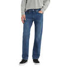 LEVI'S Men's 505 Regular Fit Straight Leg Denim Jeans, Blue 32 X 30