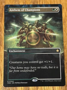 MTG Foundations, Anthem of Champions - Borderless - Picture 1 of 1