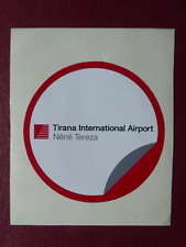 AUTOCOLLANT STICKER AUFKLEBER TIRANA AIRPORT ALBANIE ALBANIA AEROPORT FLUGHAFEN