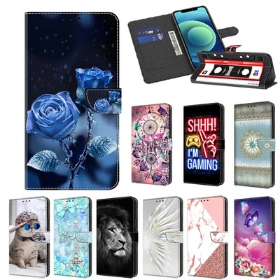 For iPhone XS Max SE 11 12 Pro 13 Mini XR Magnetic Flip Case Wallet Stand Cover - Image 1 of 4