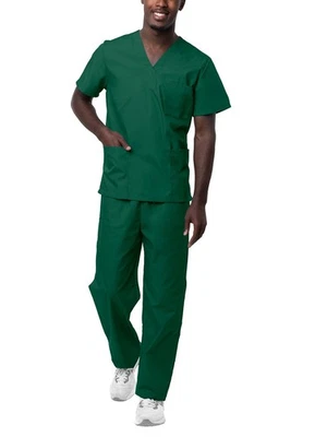 Sivvan Men Women Unisex Classic Scrub Set V-neck Top and pants Hospital Uniforms - Image 1 of 4
