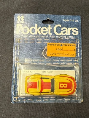 Coches de bolsillo Tomy vintage 1/64 Tomica Japón Vette Racer nuevos en tarjeta Corvette 8 Foto 1 de 4