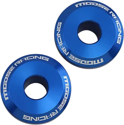 Moose Racing Fast Rear Wheel Spacers Blue Pair for GAS GAS EC250F 4T 21-23 - Image 1 of 4