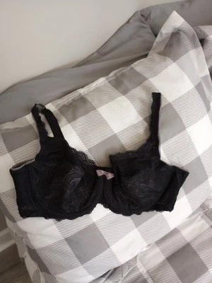 Playtex Love My Curves Bra Size 42D Black Lace Lift Full-Figure Style 4825 - Image 1 of 4