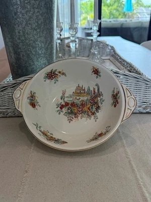 Johnson Brothers Vintage Round Vegetable Bowl from England pattern PAREEK - Image 1 of 3