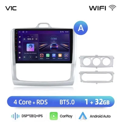 Autoradio Per Ford Focus Mk2 Mk3 2004-2011 1G+32GB CarPlay-AndroidAuto Wireless. - Immagine 1 di 4
