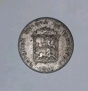 Moneta "Locha" Venezuela 121/2 Céntimos 1948 - circolata - Foto 1 di 2