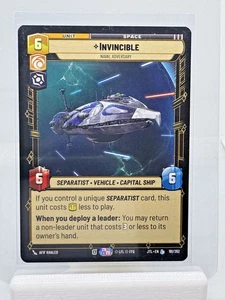 Invincible, Naval Adversary - Star Wars Unlimited: Jump to Lightspeed #191 - Bild 1 von 2