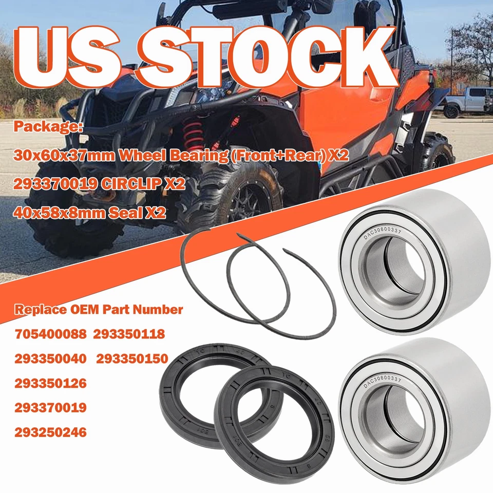 2 колесных подшипника и уплотнения для Can-Am Renegade/Commander/Maverick 1000 850 800 570 - Изображение 1 из 4