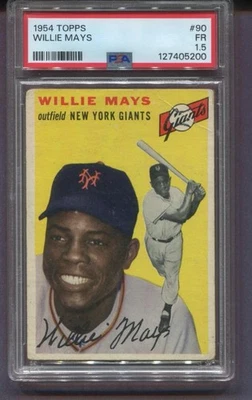 1954 Topps Willie Mays Hof #90 - New York Giants - PSA 1,5 Foto 1 de 2