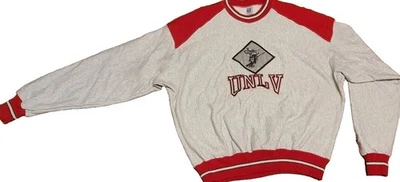 UNLV REBELS THE GAME Sudadera Hombre XXL 2XL 90s HECHO EN EE. UU. Suéter De Colección NCAA Foto 1 de 4