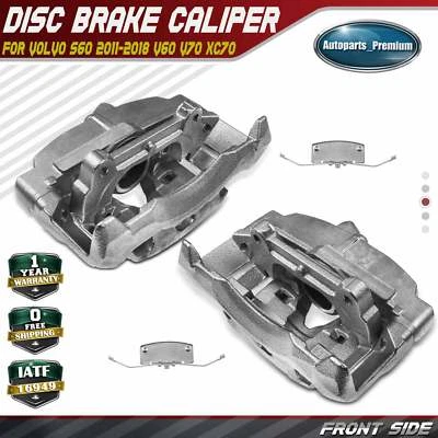 2x Pinzas de freno delanteras izquierda y derecha con soporte para Volvo S60 2011-2018 V60 V70 XC70 Foto 1 de 4