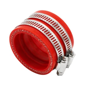 1X Red 40mm Rubber&Aluminum Alloy Motorcycle Carburetor Adapter Interface - Picture 1 of 7