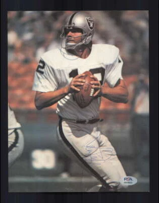 Ken Stabler PSA ADN Firmado Años 70 De Colección 8x10 Foto Autógrafo Raiders Foto 1 de 2