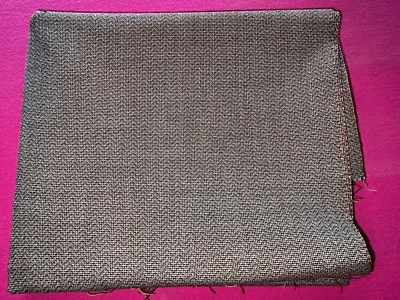 Tissu vintage, coupon en pure laine peignée chevron  larg 150 cm x H 250 cm C025 - Photo 1/4