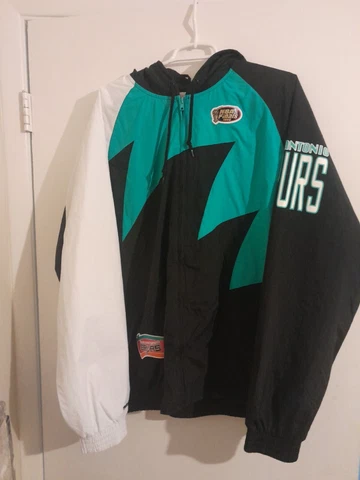 Vintage San Antonio Spurs NBA Finals 1998 Shark Tooth Micheliness Jacket 2xl Cover