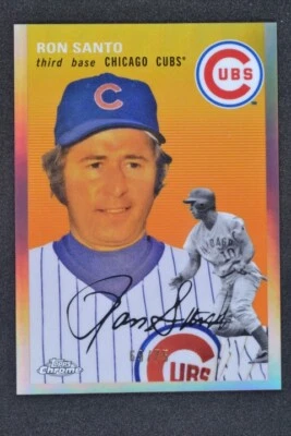 Ron Santo 2023 Topps Chrome Platinum Anniversary /75 Rose Gold Refractor #481 - Image 1 of 2