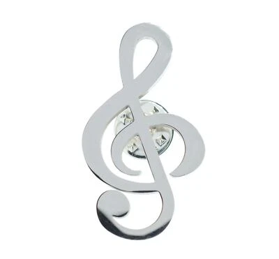 Broche Violín Miniblings Pin Alfiler Clave De Sol Música Acero Inoxidable - Imagen 1 de 4