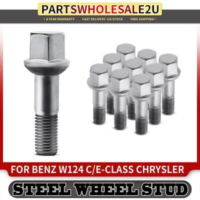 10 piezas de perno de rueda M12x 1,5 para Chrysler Crossfire Mercedes-Benz 300D 300E 300SD Foto 1 de 4
