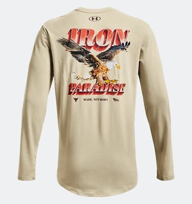 Camisa de manga larga grande Under Armour Project Rock Iron Paradise Outlaw para hombre Foto 1 de 4