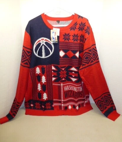 Washington Wizards Red Ugly Christmas Sweater New With Tags SZ XXL Cover
