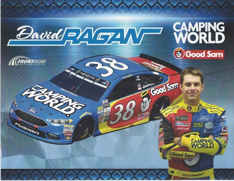 2017 DAVID RAGAN "CAMPING WORLD 2ND VERS #38 MONSTER ENERGY NASCAR CUP POSTCARD Cover