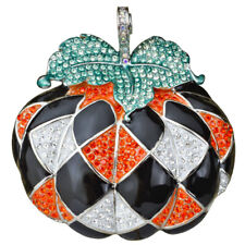 Kirks Folly Harlequin Halloween Pumpkin Magnetic Enhancer (Silvertone)
