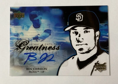 Ben Johnson 2006 Upper Deck Future Stars Clear Path To Greatness Auto Card #80 - Image 1 of 2