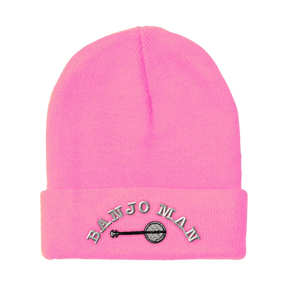 Gorros para Hombre Banjo Bordado Música Invierno Sombreros Mujeres Acrílico Calavera Gorra Foto 1 de 1