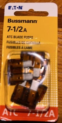 Buss Fuses ATC-7.5 Automotive  5 Pack NEW in package - Image 1 of 4