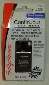 1 Sally Hansen Continuous Treatment All Nail Type Base & Top Coat CLEAR 3210 NIP - Picture 1 of 1