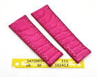 XS Watchband Fitting for Rolex Daytona Real Alligator 20mm Pink, Top Quality