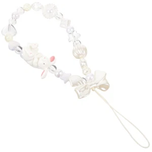 Mobile Phone Decorative Wrist Rope Charm Strap Bunnies Bracelet Cute - Zdjęcie 1 z 12