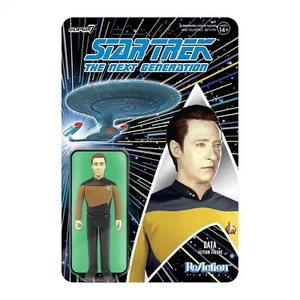 DATA  Super7 Reaction Figure 3.75 Star Trek The Next Generation - Picture 1 of 2
