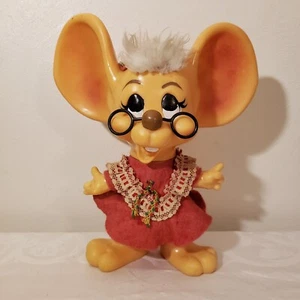 1970 Roy Des Of Florida Mrs. Claus Big Ears Mouse Bank - Picture 1 of 17