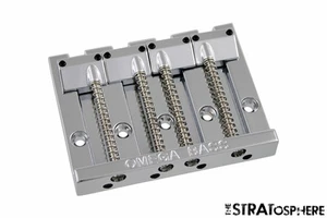 MINT Omega Badass Bass II Style Bridge for Fender P & Jazz Chrome BB-3350-010 - Picture 1 of 1