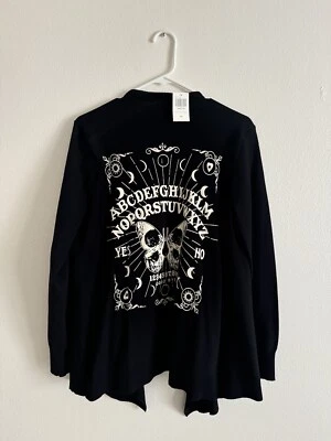 Suéter Cárdigan Abierto Hot Topic Ouija Board Pequeño Foto 1 de 4